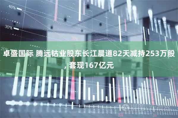 卓盛国际 腾远钴业股东长江晨道82天减持253万股, 套现167亿元
